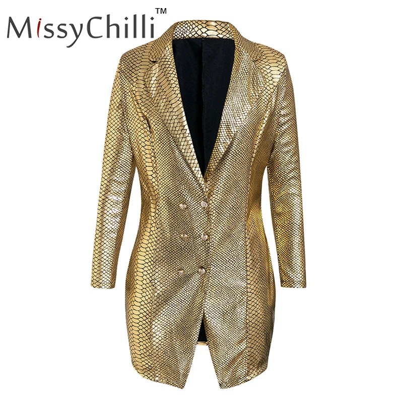 Женское Короткое облегающее платье MissyChilli золотистое со змеиным принтом с v