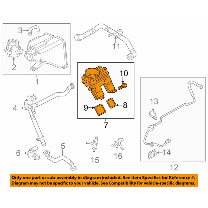 

Car Engine Oil Separator New for-Porsche Cayenne Panamera V8 948 107 135 22