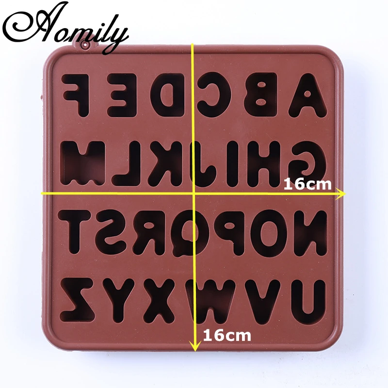 

Aomily Alphabet Silicone Mold 26 Uppercase Letters Cake Molds Fondant Chocolate Molds SugarCraft Cake Decorating Baking Tools