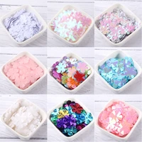 200pcs size 14mm cup five leaf flowers loose sequin paillettes sewing wedding craft scrapbook for women garment accessories