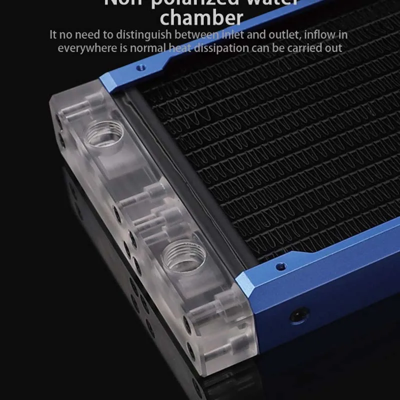 

Barrowch FBCFR-120/240/360/480 Heat exchanger Chameleon Fish Modular 120mm Radiators, Acrylic/POM Suitable For 120mm Fan