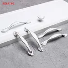 KK  FING европейские белые ручки шкафа Fuji дверные ручки из алюминиевого сплава кухонные ручки для выдвижных ящиков мебельная фурнитура