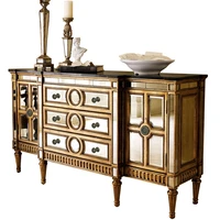 antique wooden european living room locker wine cabinet console buffet for sale xqd003
