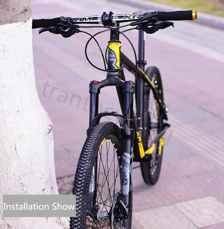 KRSEC Подвеска MTB вилка алюминиевая 120 мм 9 дисковая Велосипедная 1 1/8 &quotвилки для