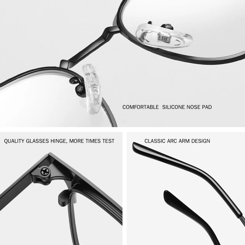 

BENZEN Alloy Glasses Frame Men Vintage Women Prescription Eyewear Frames Full Myopia Optical Eyeglasses For Male 5175