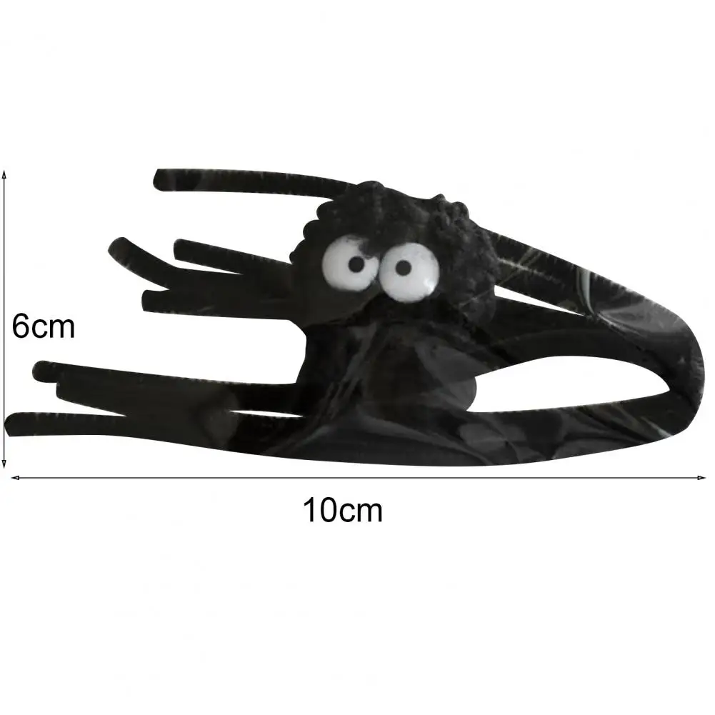1 шт. креативная резинка для волос в форме паука легко сгибается стиле Хэллоуина