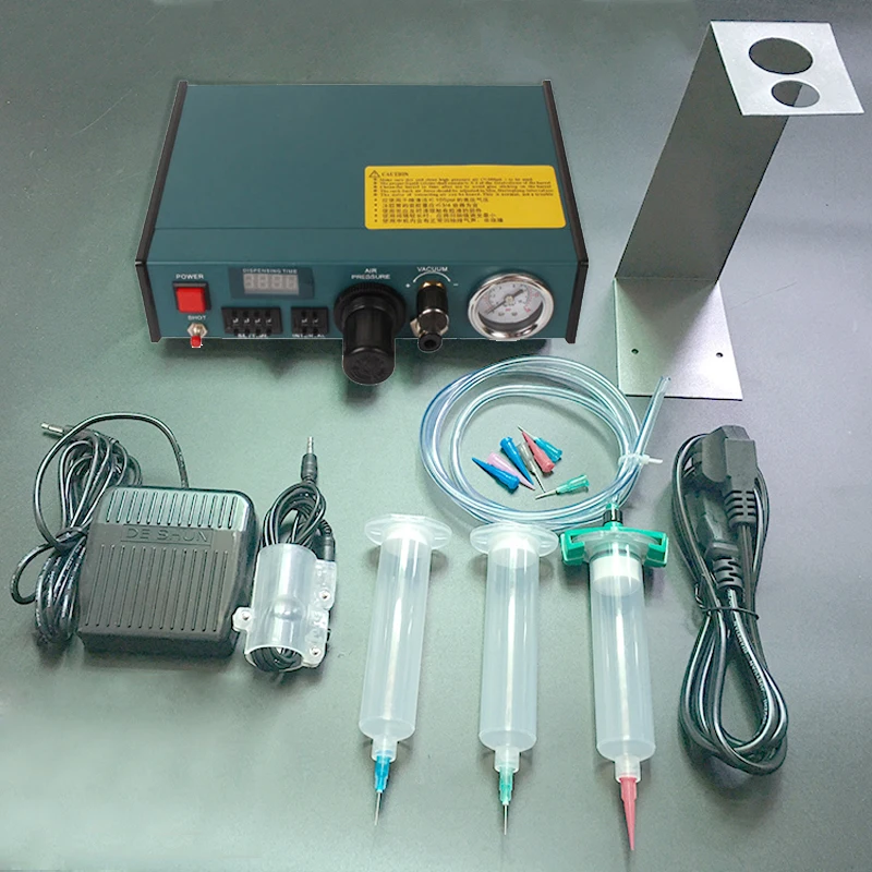 

1-78 PSI Auto Glue Dispenser 220V 983A PCB Solder Paste silica gel Liquid Adhesive Controller Fluid Dropper