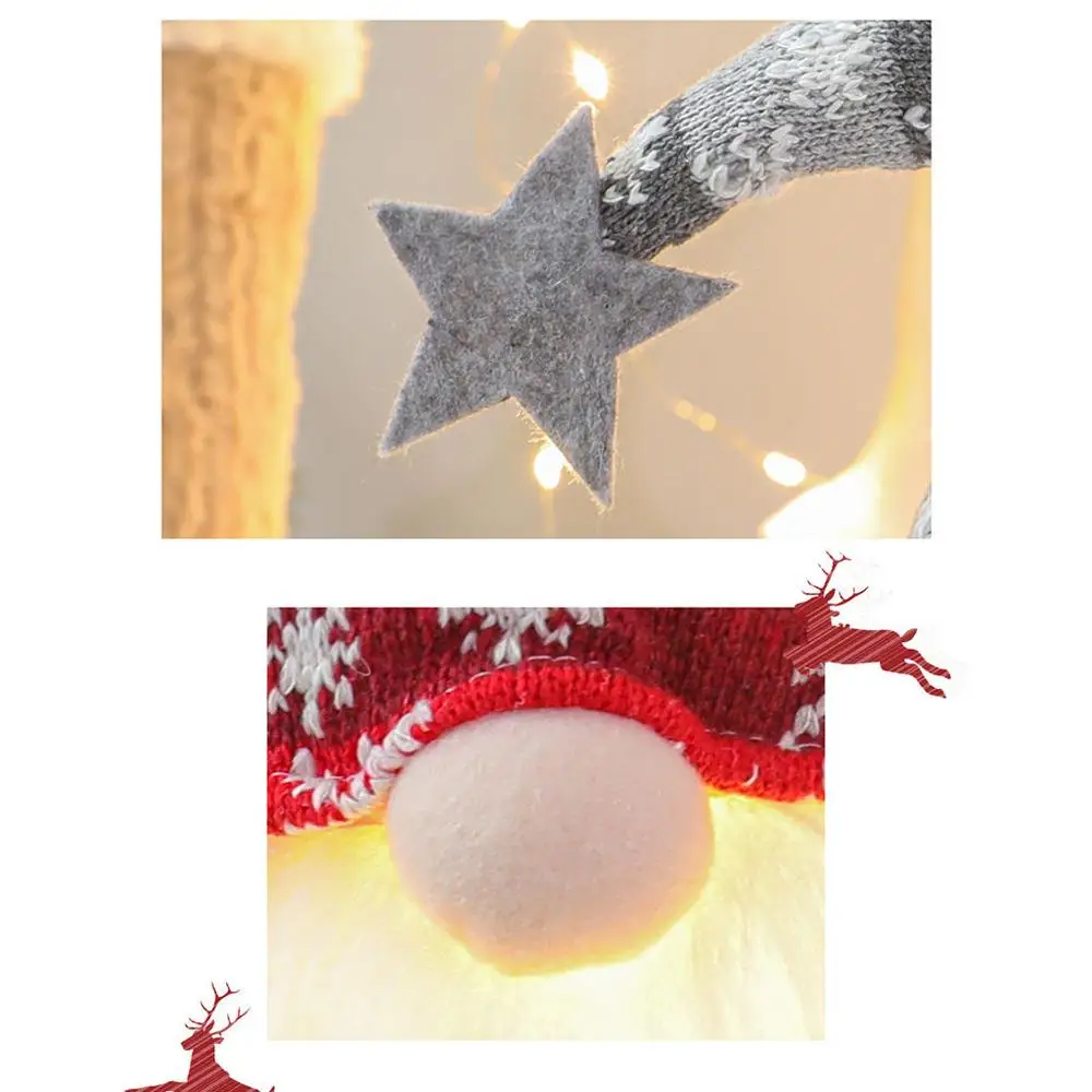 Navidad 2020 безликие фигурки Санта Клауса стакан куклы рождественские украшения 1 шт.