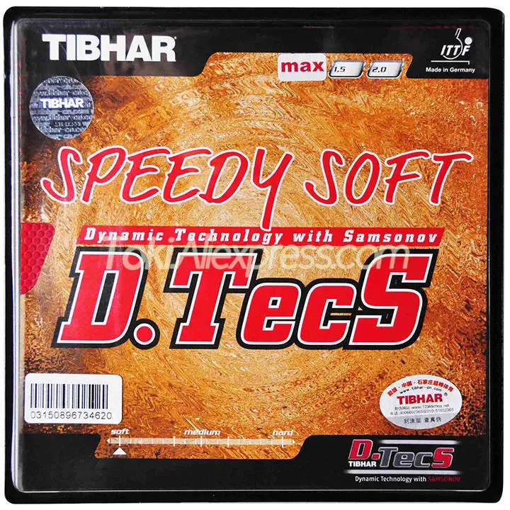 TIBHAR SPEEDY мягкая резиновая губка для настольного тенниса D.TECS оригинальная пинг