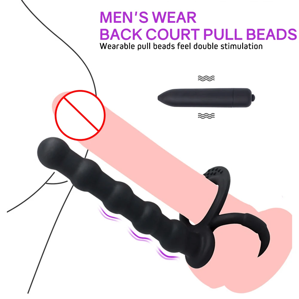 Секс-игрушки для мужчин анальный вибратор двойное проникновение strapon анальные