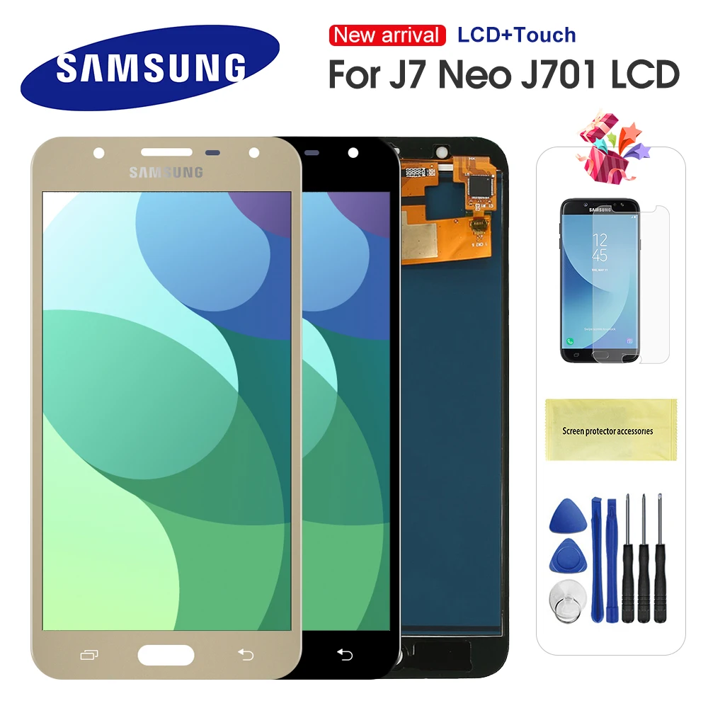 5 ''для Samsung Galaxy J7 neo J701 J701F J701M J701MT ЖК дисплей сенсорный дигитайзер сборка
