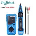 Тестер LAN FWT11, кабель локальной сети Cat5, Cat6, RJ11, RJ45, детектор телефонного провода, трекер кабеля, тонер, искатель Ethernet