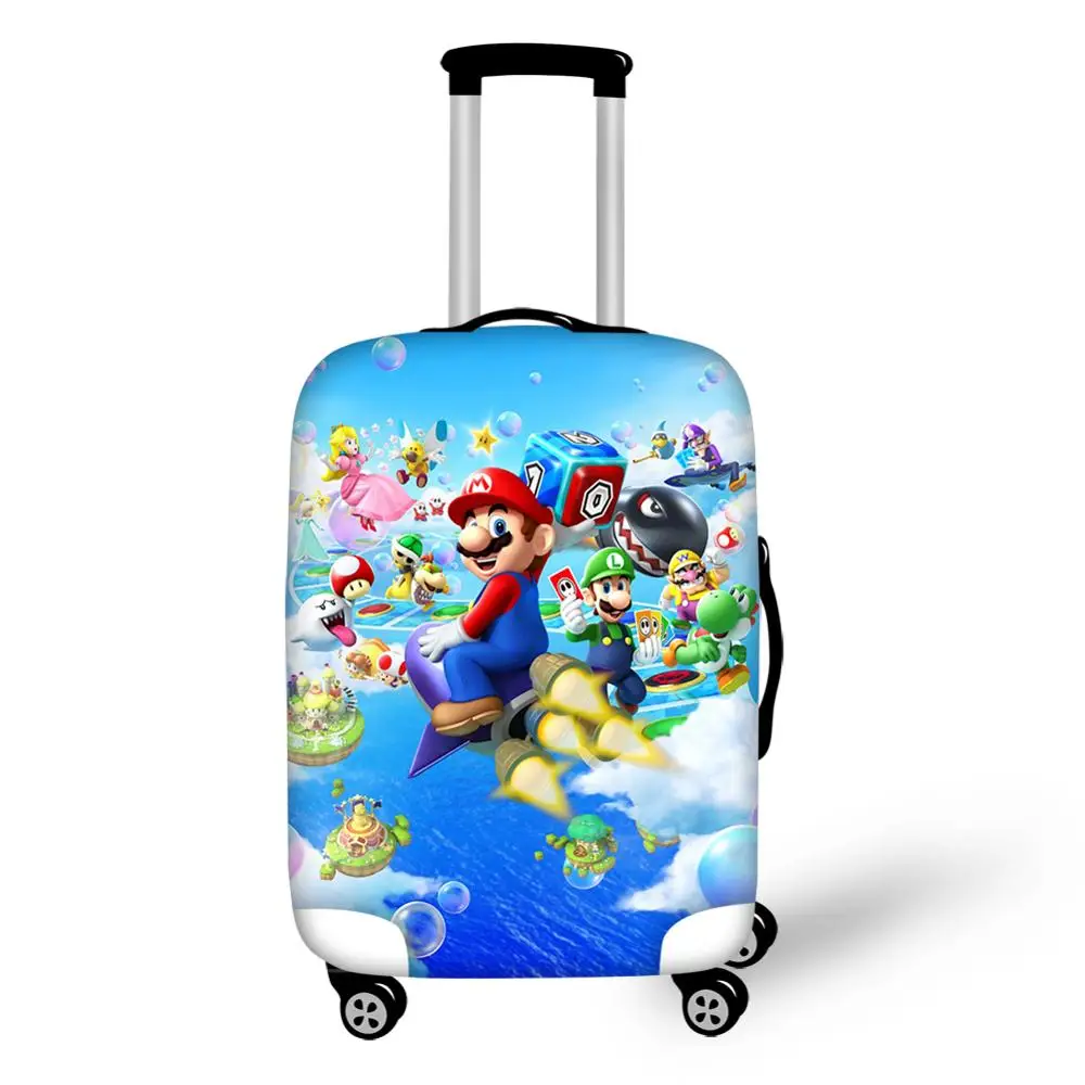 HaoYun Travel Luggage Cover Super-Mario-Print Hot Game Pattern Suitcase Cover Cartoon Elastic Dust-proof & Water-proof Protector