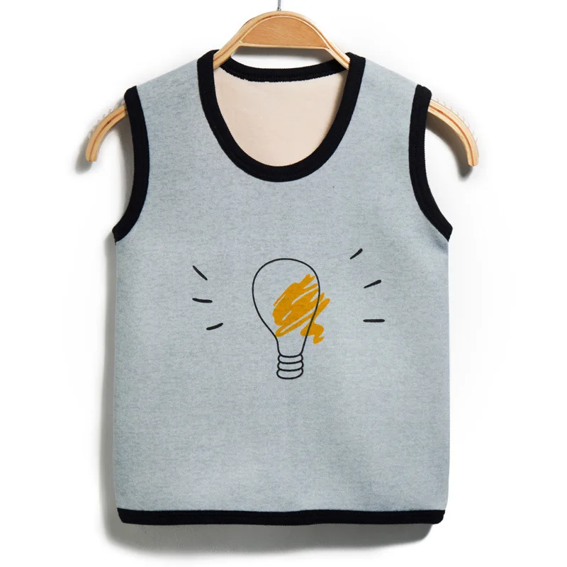 Детский жилет на весну осень и зиму милые жилеты с рисунками из мультфильмов