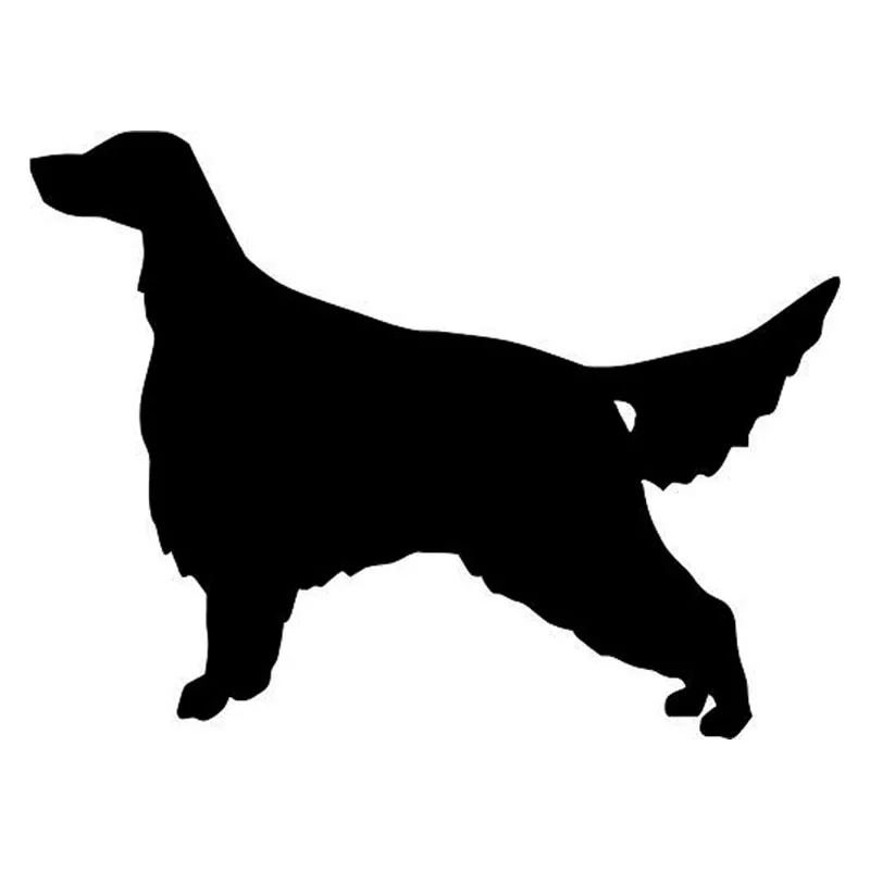

Car Sticker Irish Hound PVC Waterproof Sunscreen Decal Personality Truck Car Styling Decoration Black/Silver 12.7* 9.5cm