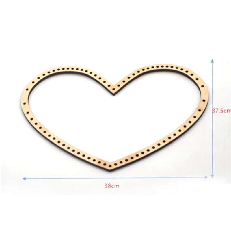 

3Pcs/Set Wooden Heart Shape Knitting Loom DIY Craft Weaving Tool Hand Knitted Machine for Handmade Wall Hanging Tool