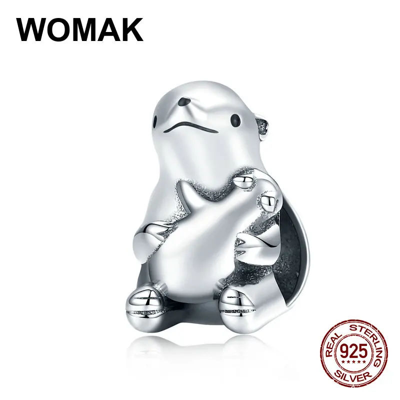 Лидер продаж Оригинальная 925 серебро полярный медведь очарование простой Бусины