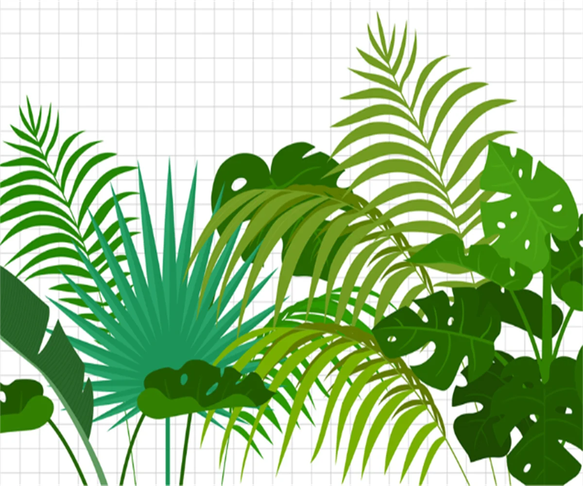 

Fresh and elegant flower green plants new Chinese minimalist background wall custom 3D mural wallpaper papel pintado de parede