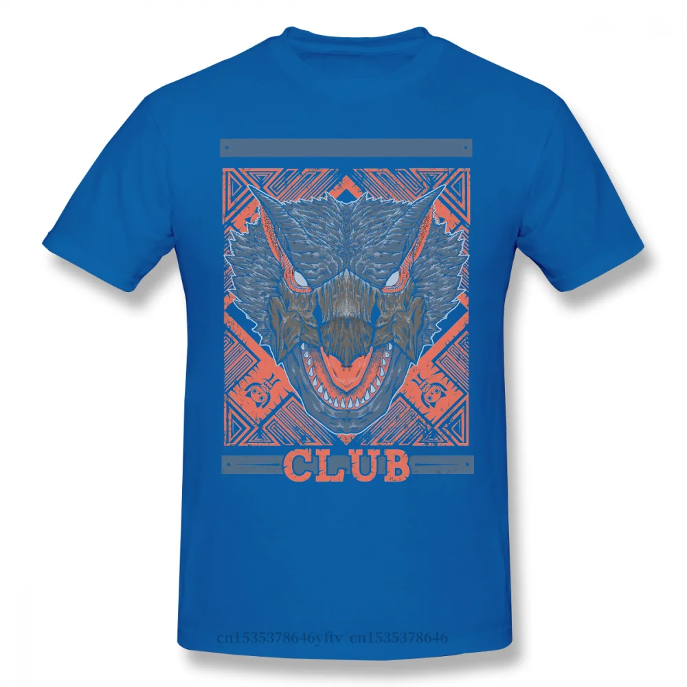

2021 Leisure Fashion 100% cotton T-shirt New Summer Hunting Club Nargacuga Monster Hunter Felyne Palico Game Ofertas Men