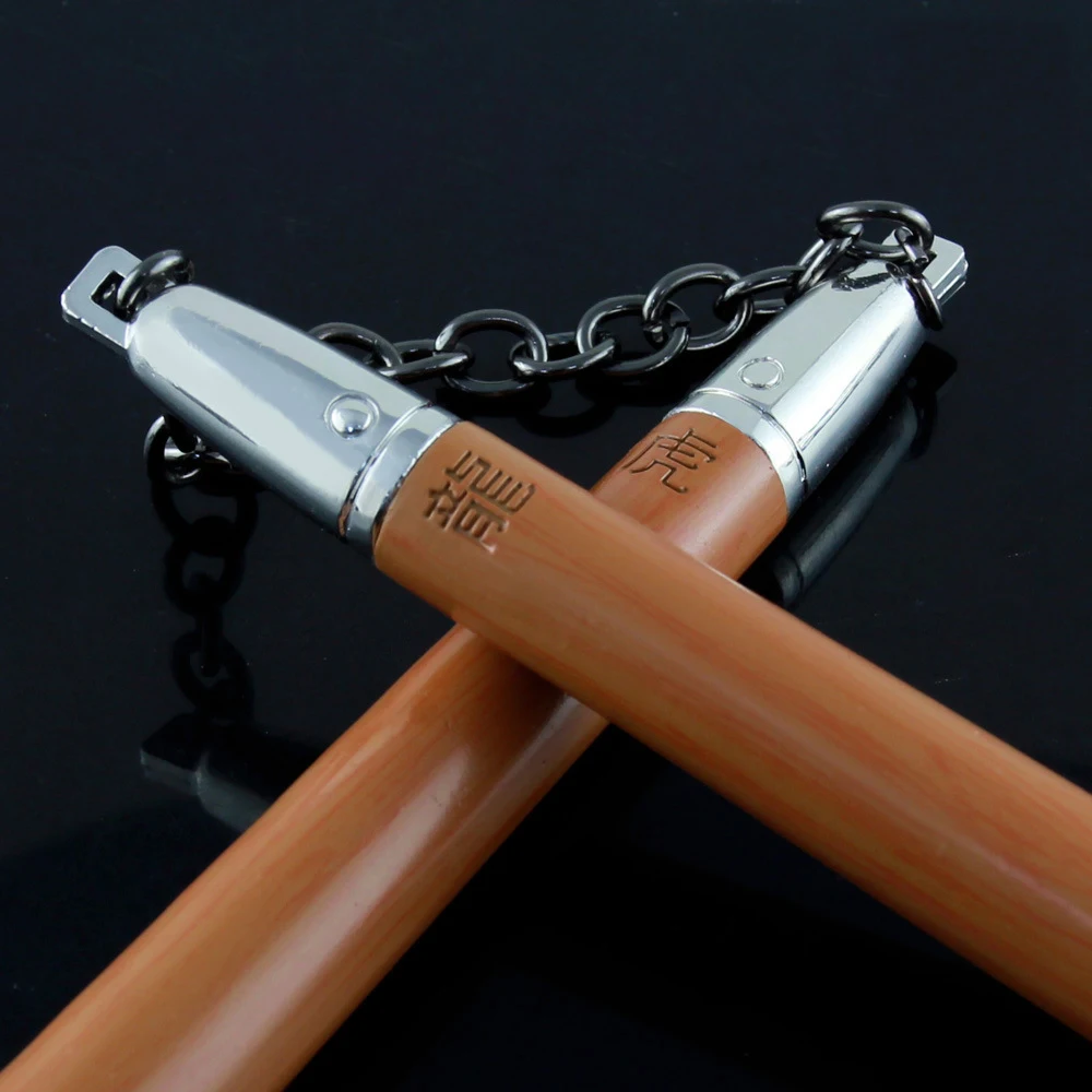 

32cm Mini Anime Nunchakus Military Model Accessories Alloy Props Pendant Kids Toys For Children