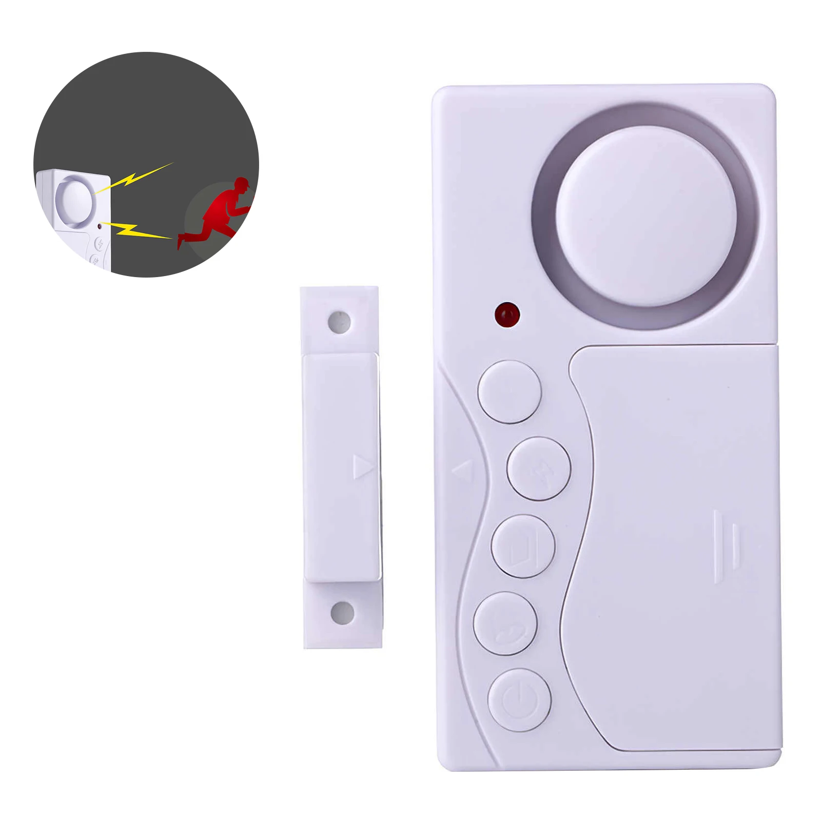 

Беспроводной дверной звонок для дома и офиса, охранная сигнализация для дверей и окон, магнитный сенсор, легкая установка