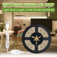 pir motion sensor led strip under cabinet light 50cm 1m 2m 3m 4m 5m smd2835 tv strip for closet kitchen wardrobe stairs bedroom