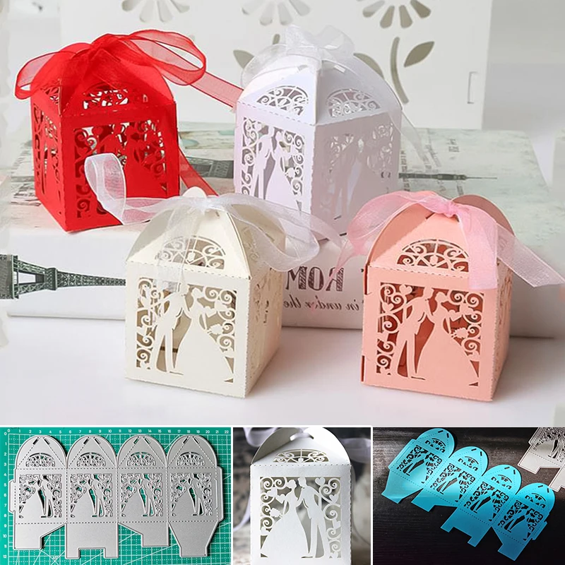 

DIY Wedding Gift Box Metal Cutting Dies Stencils Scrapbooking Embossing Album Card