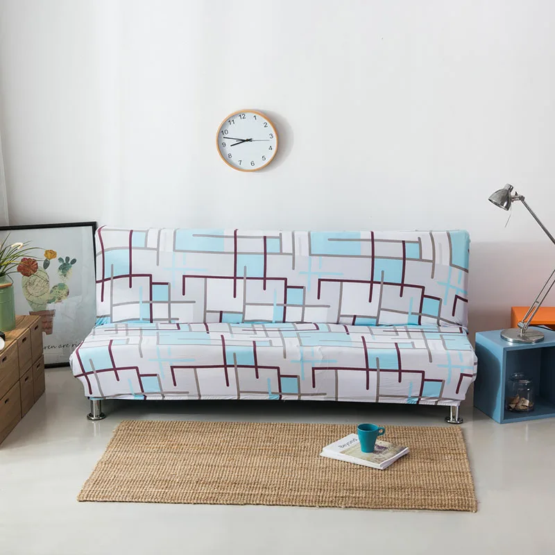 

2021 на диван-кровать для дома современный чехол с цветочным принтом без подлокотников, складной эластичный чехол для дивана, скамейки, разме...