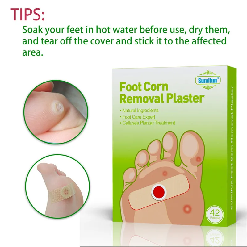 Sumifun 42 шт./лот удаление мозолей паста старый кокон шип для ног кукурузная