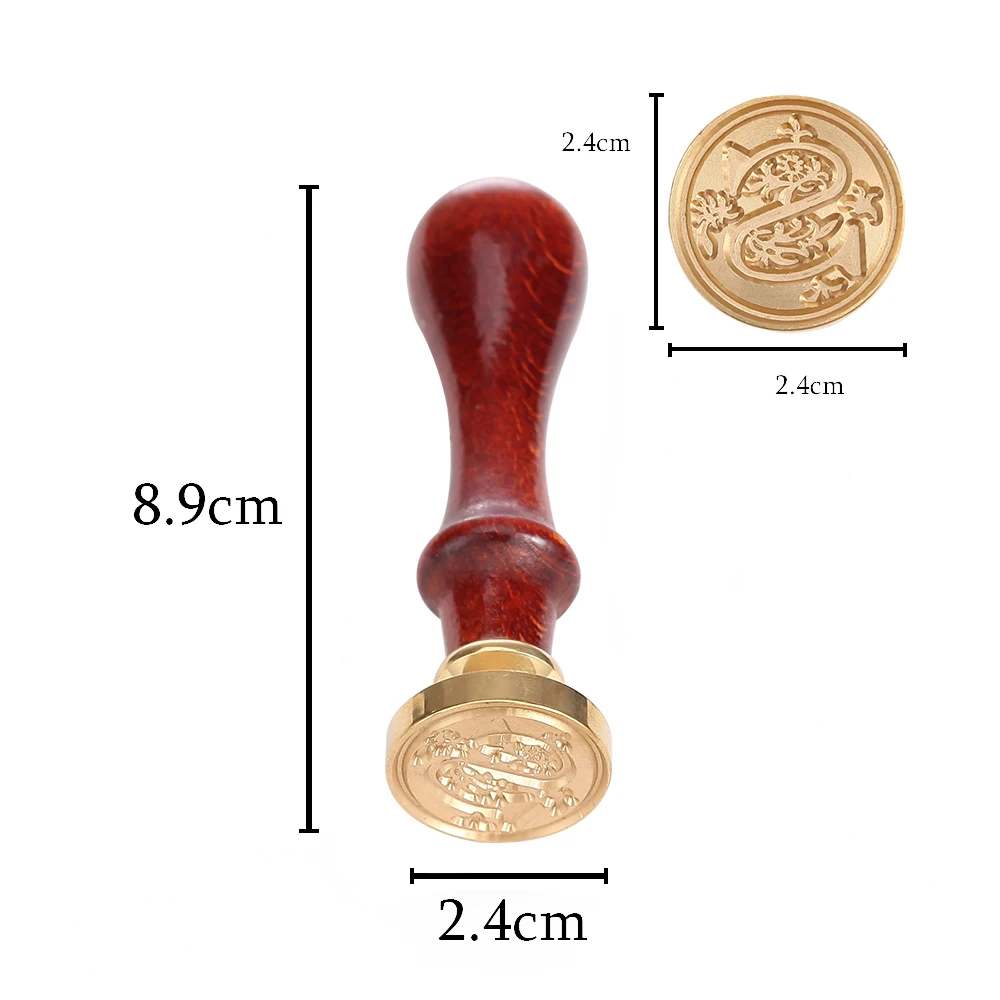 1PCS Retro 26 Letters Head Wood Stamp Metal DIY Series Wax Seal Invitation Envelope Diary Stationery Supplies Scrapbooking A-Z | Дом и сад