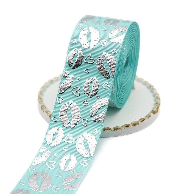 

50 Yards 1.5" 38MM Valentine's Day Printed Grosgrain Ribbons For Hair Bows DIY Handmade Materials Y2020120404