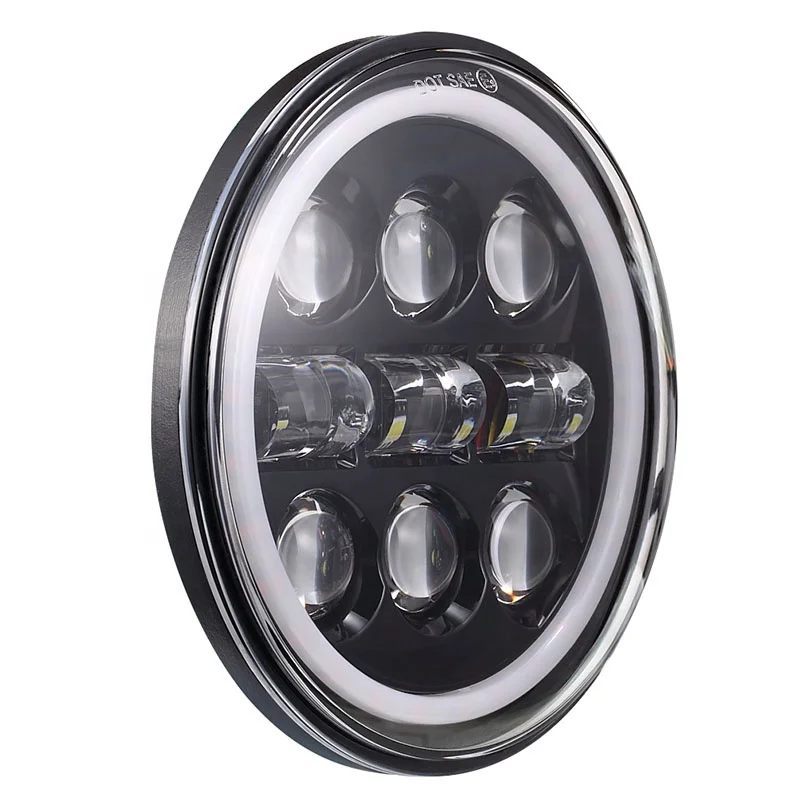 Корпус фар мотоцикла 5,75 дюймов светодиодный фонарь для Honda Shadow Harley Suzuki Мотоциклы метрические велосипеды крейсера чопперы