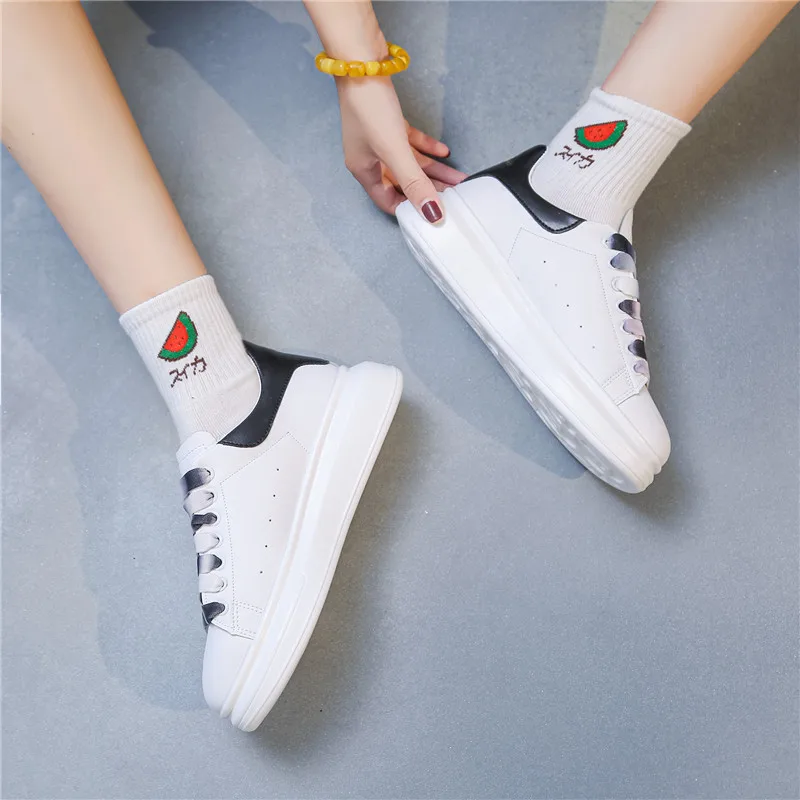 Женские кроссовки на плоской подошве FEDONAS Разноцветные Повседневные туфли