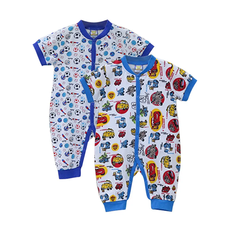 2021 Baby boys 2Pcs bodysuit short sleeve summer 100% cotton overalls girls newborn cartoon clothes babies button clothing | Мать и
