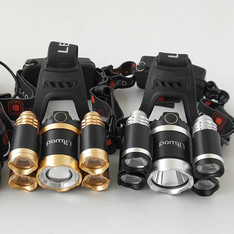 XM L T6 3 светодиодные фары Zoom налобный фонарь для кемпинга Рыбалка Фонарь 2*18650