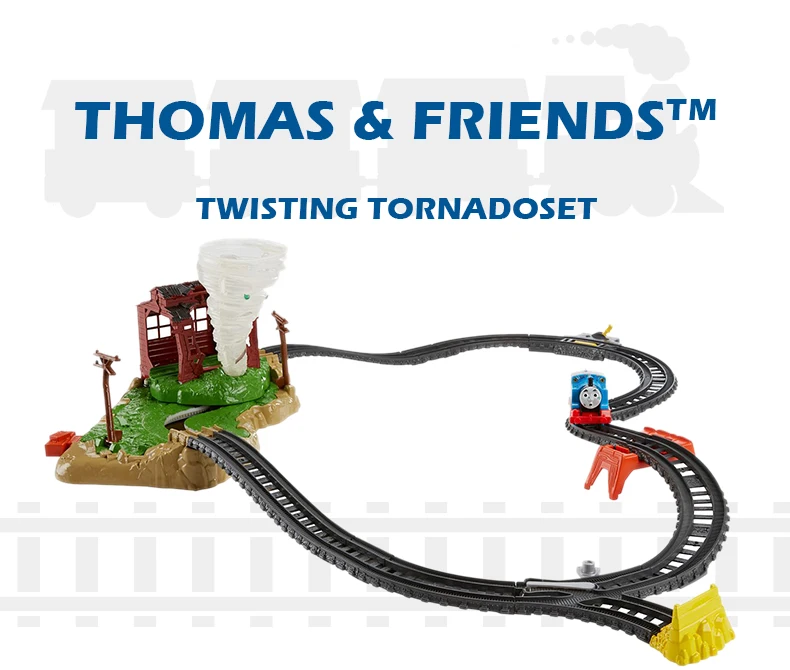 Паровозик Thomas& Friends, скручивающий торнадо, Набор детских игрушек, строительный поезд, трек для помещений, Забавная детская обучающая игрушка