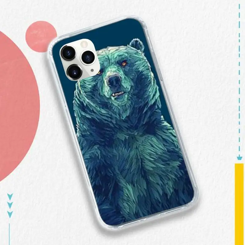 

Animal art cover pattern black Phone Case for iPhone 11 12 pro XS MAX 8 7 6 6S Plus X 5S SE 2020 XR