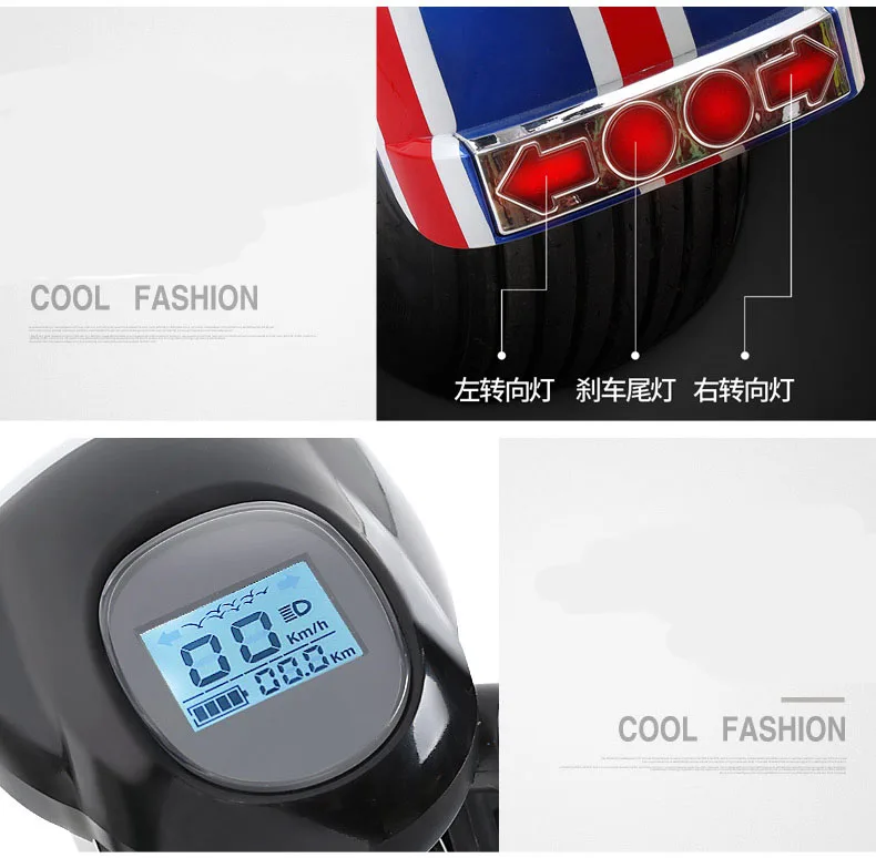 Citycoco Электрический скутер для взрослых 1200 Вт с толстыми покрышками 72V 20AH Scrooser по бездорожью с большими шинами два колеса 18*9,5 дюймов городской Электрический скутер