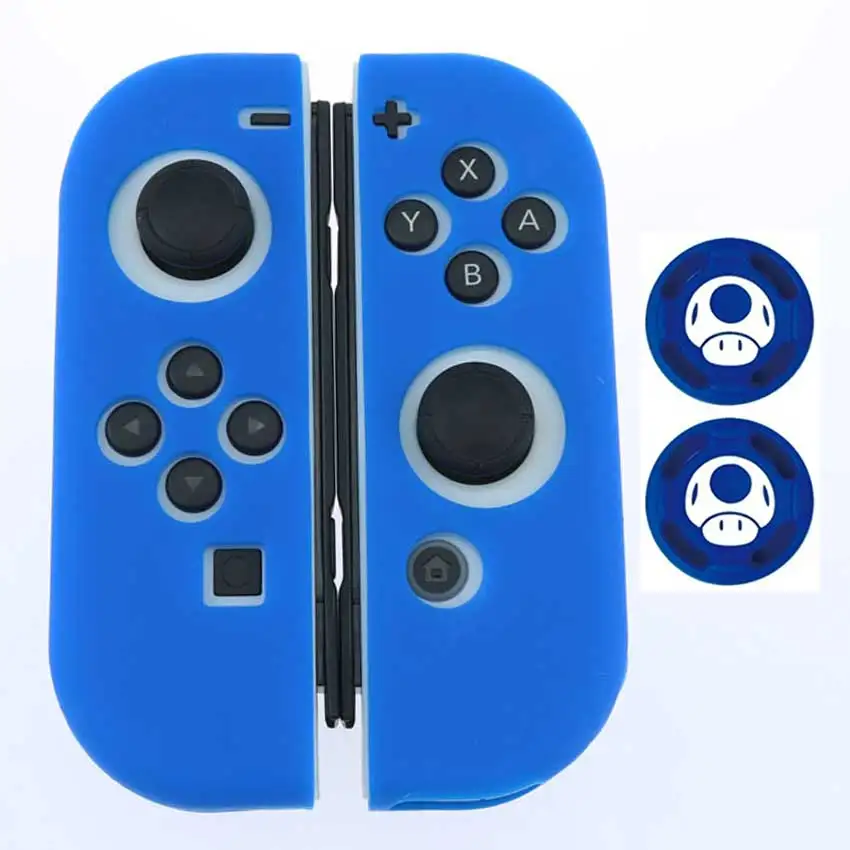 Мягкий силиконовый защитный чехол JCD для Nintendo Switch NS NX Joy-Con + 2 зажима джойстика |