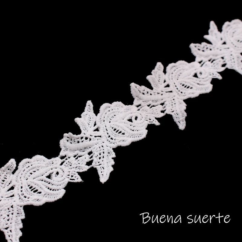 Новинка 2018 Высококачественная Белая/Черная кружевная лента с вышивкой