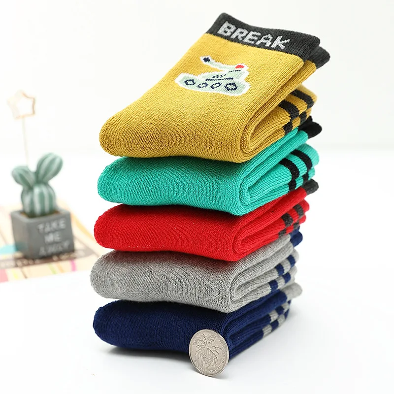 Зимние носки для мальчиков толстые хлопковые 5 пар/Лот 2019|Носки| |