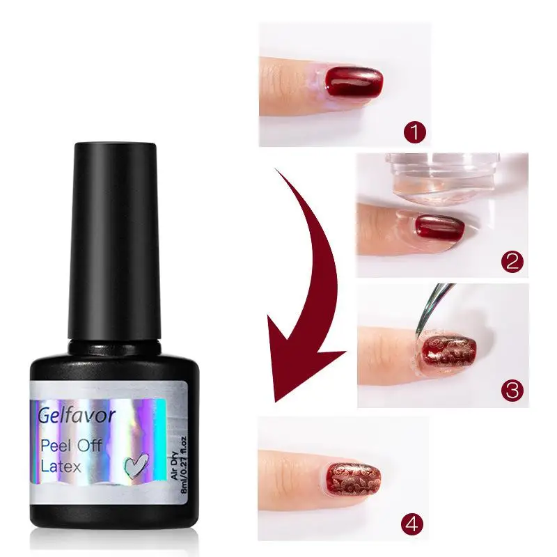 8 мл лак для ногтей анти-переливающийся клей легко снимается Нетоксичная жидкая