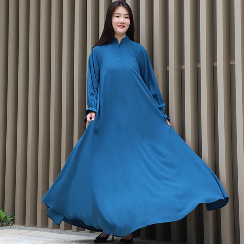 Женское модное мусульманское платье Паранджа, традиционное исламское платье большого размера, Средневосточный Дубай, Турецкая Абая, кафта...