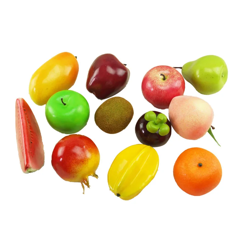 

Имитация фруктов и овощей набор украшений пластиковые искусственные фрукты и украшения хлеб реквизит для детей раннего возраста