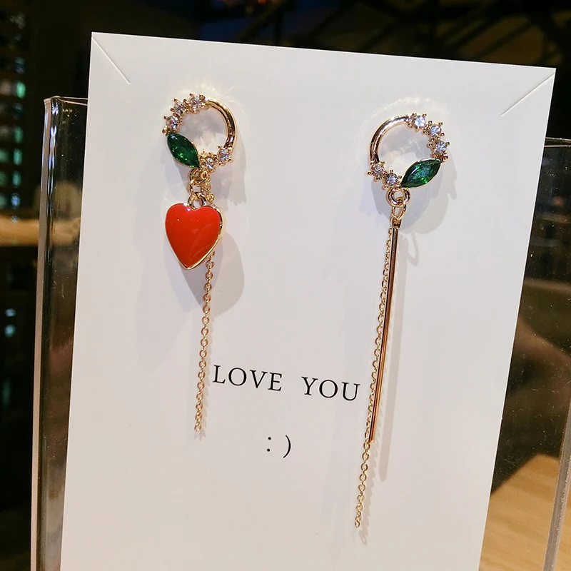 Xinwei оптовая продажа кольцо серьги асимметричные кисточки женские темперамент