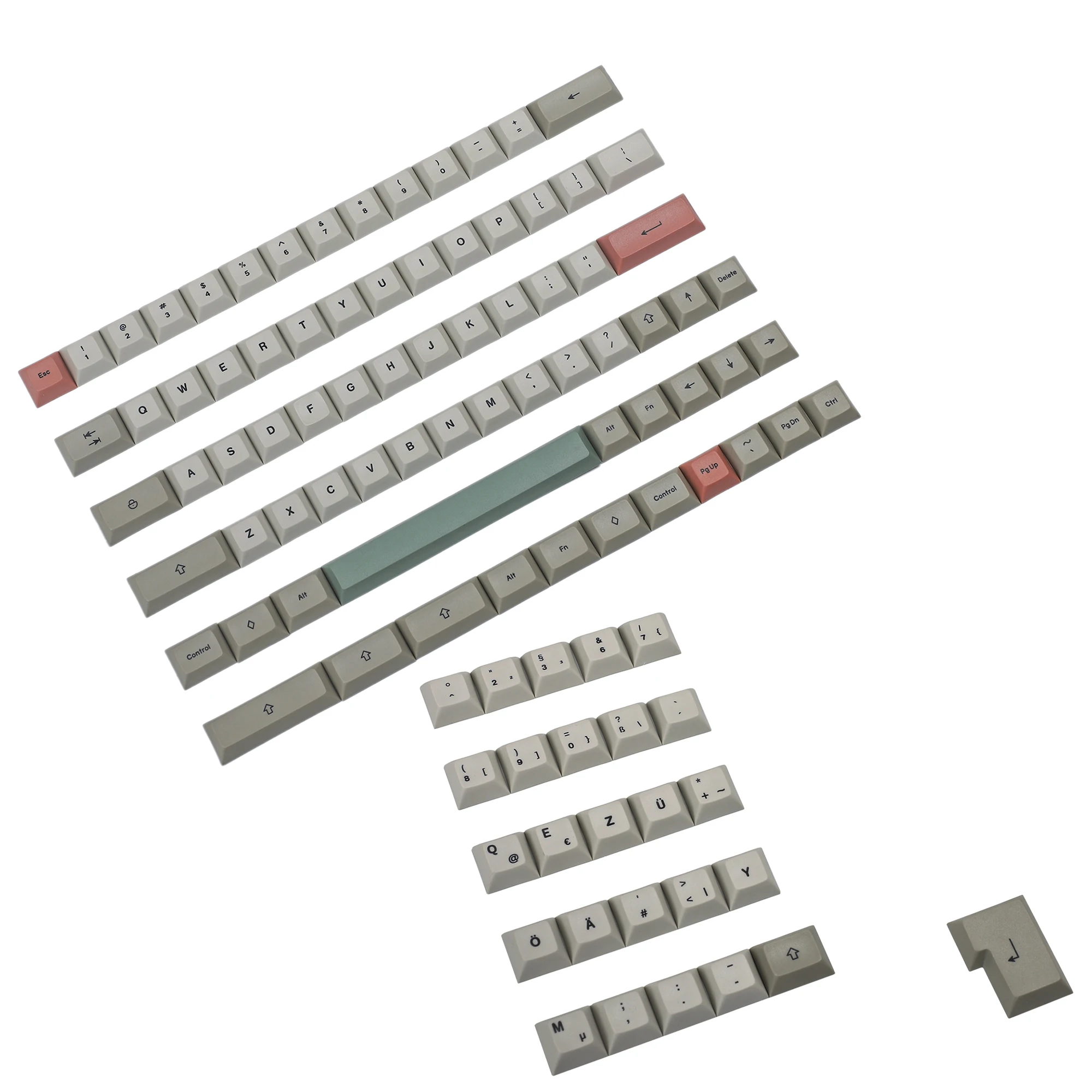 

YMDK 61 64 68 профиль DSA 9009 краситель Sub ANSI ISO AZERTY QWERTZ Испания Великобритания Франция Немецкий Итальянский клавиатура PBT колпачок для телефона