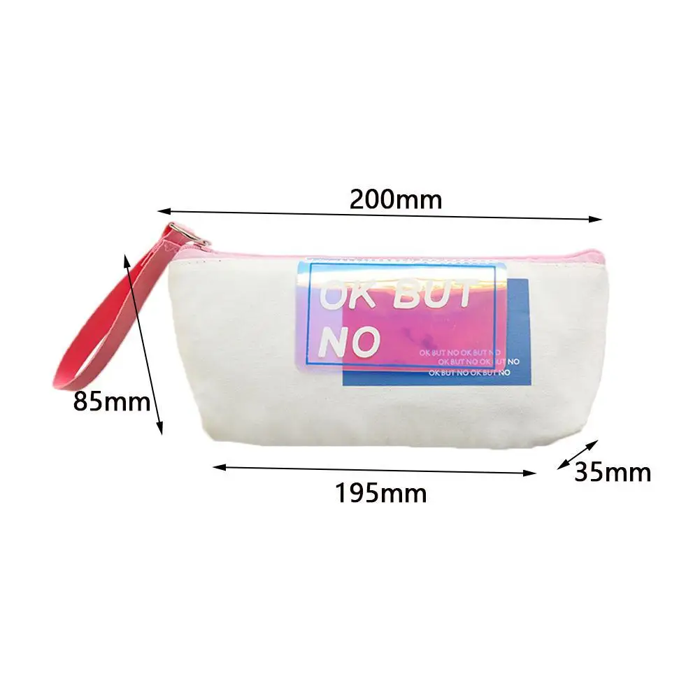 1 шт. чехол-карандаш Kawaii для студентов школы с английскими буквами милая