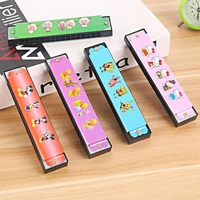 16holes kids wooden tremolo harmonica musical instrument educational toy gift