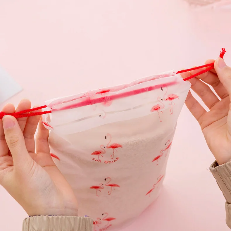 Дорожная сумка с изображением фламинго прозрачный косметический пакет со