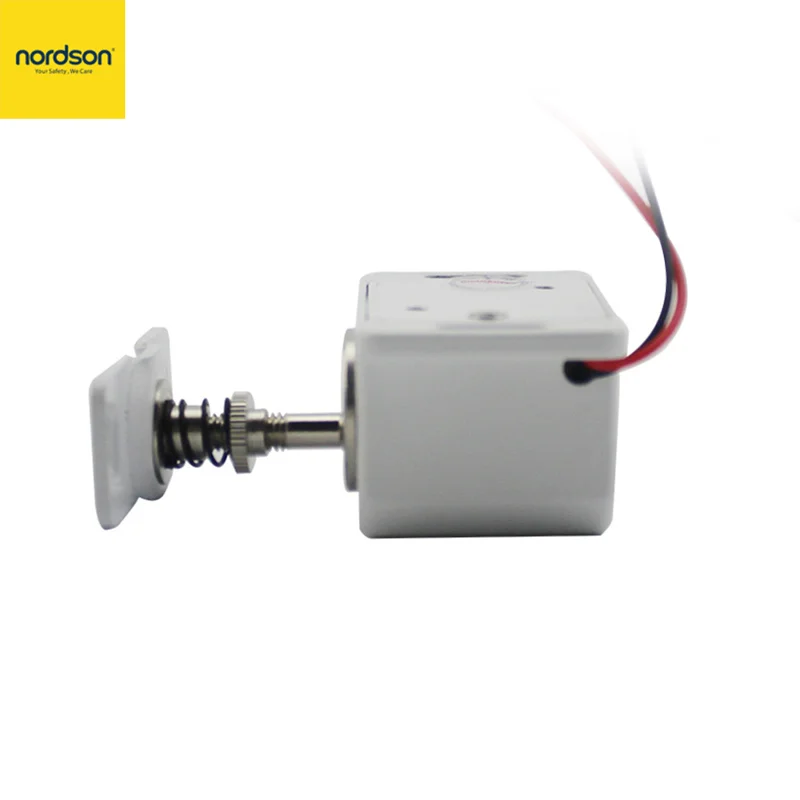 NI-17 Nordson DC12V маленький электронный дверной засов с ключом замок шкафа удерживающая сила 300lbs/150kg мини мебель замок для ящика замок - Цвет: NI-17